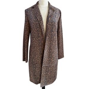 Magaschoni Cheetah Faux Leather Jacket